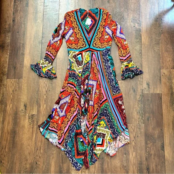 FREE PEOPLE boho maxi dress, size M, NWT - Picture 5 of 16